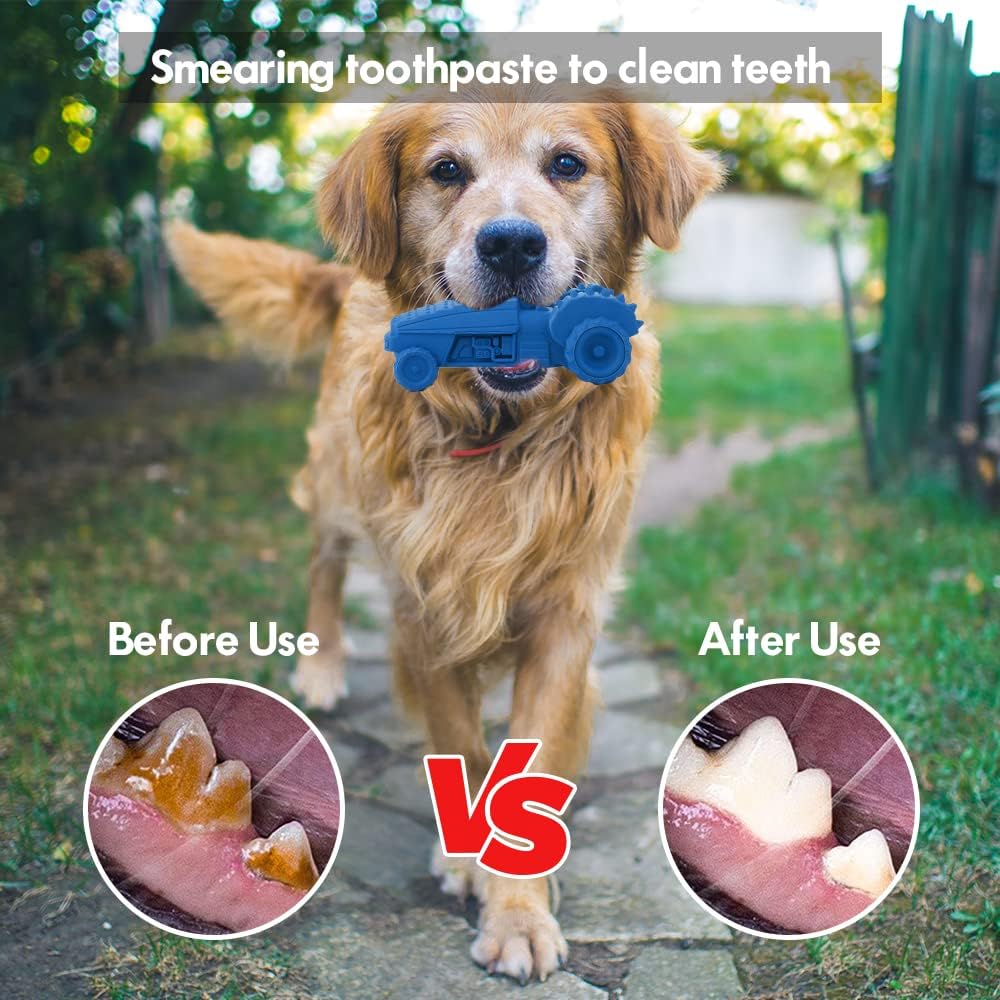 Petsation Rocket Dog Chew Toy – Robust, durable & interactive natural rubber chew toy for dental care, stress relief and fun – Ideal for small, medium & large dogs – Promotes teeth cleaning and chewing needs Blue