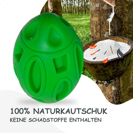 Hundespielzeug Kauspielzeug – Hundeball aus Naturkautschuk – Grün
