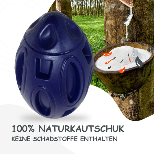 Hundespielzeug Kauspielzeug – Hundeball aus Naturkautschuk – Blau