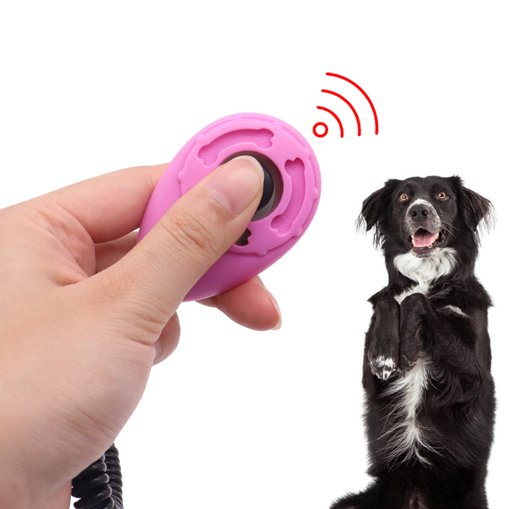 Clicker + Ultraschallpfeife für Hunde – Hundetraining Set Blau
