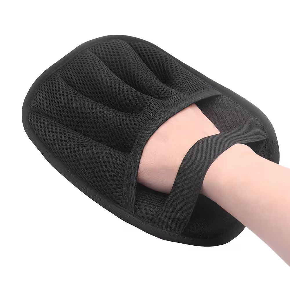 Wendbare Elektrostatik-Fellentferner-Handschuhe mit 2-Wege-Borsten – Waschbare Tierhaar-Bürste für die gründliche Hundepflege