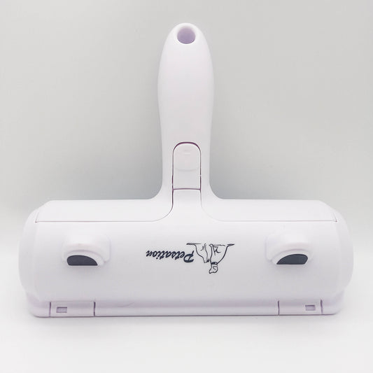 Petsation Tierhaarentferner – effektiver Haarentferner für Hunde & Katzen, wiederverwendbar, Fusselroller gegen Tierhaare auf Sofa, Kleidung, Auto & Teppich – Tierhaarrolle manuell ohne Strom oder Nachfüllen