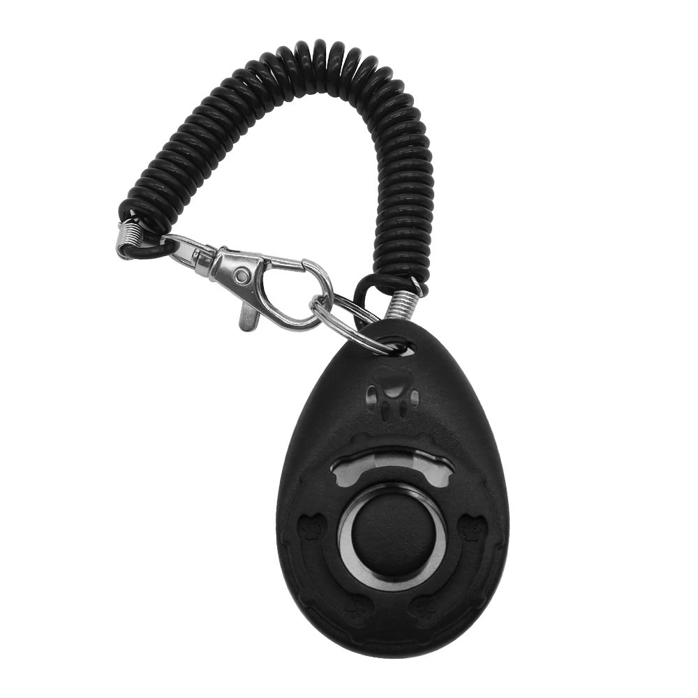 Petsation Smart Clicker for Dogs & Cats – Professional Dog Training Clicker with Ergonomic Design, Loud Click Sound & Wrist Strap – Clicker for Effective Animal Training, Puppy Training & Obedience Training Black