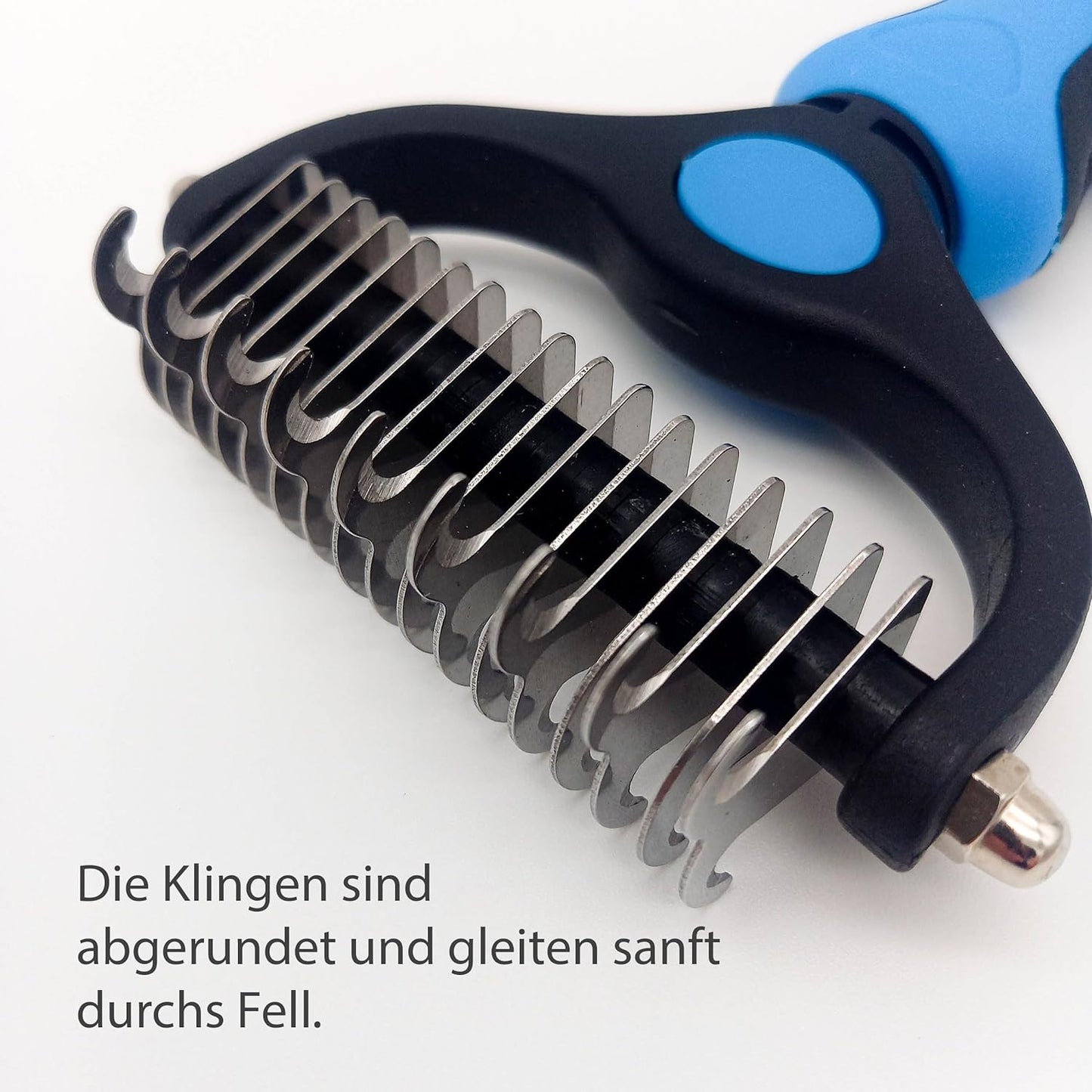 Hochwertige Unterfellbürste für Hunde & Katzen – Effiziente Fellpflege, Entfernt lose Haare & Unterwolle, gegen Verfilzungen, ideal für langes & kurzes Fell, sanft zur Haut, Fellpflege Werkzeug Haustiere Orange