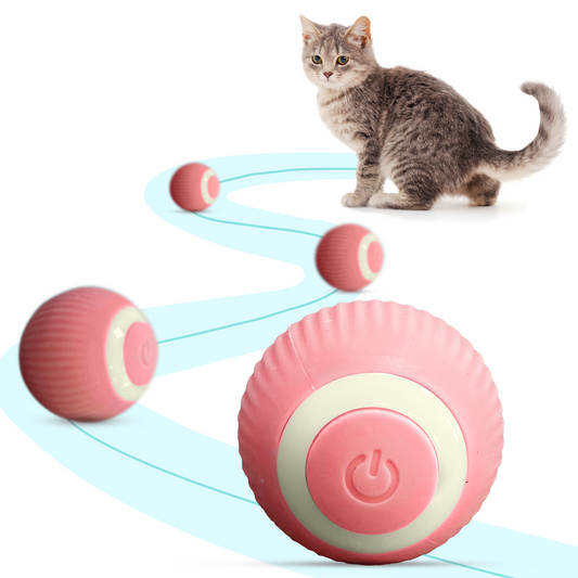 Interaktives Katzenspielzeug Ball Elektrisch für Katzen -  pink