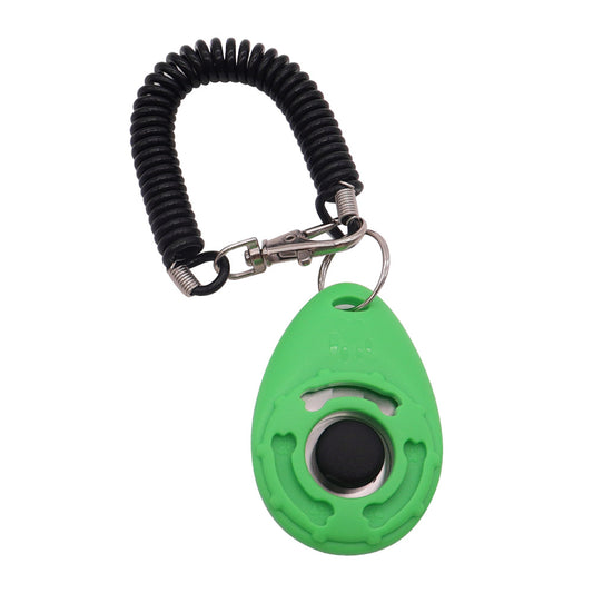 Petsation Smart Clicker für Hunde & Katzen – Profi Hundetraining Klicker mit ergonomischem Design, lautem Click-Geräusch & Handgelenksband – Clicker für effektives Tiertraining, Welpenerziehung & Gehorsamkeitstraining Grün