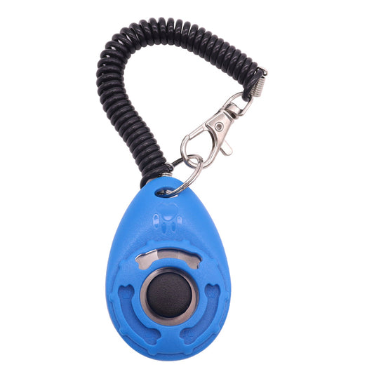 Petsation Smart Clicker für Hunde & Katzen – Profi Hundetraining Klicker mit ergonomischem Design, lautem Click-Geräusch & Handgelenksband – Clicker für effektives Tiertraining, Welpenerziehung & Gehorsamkeitstraining Blau
