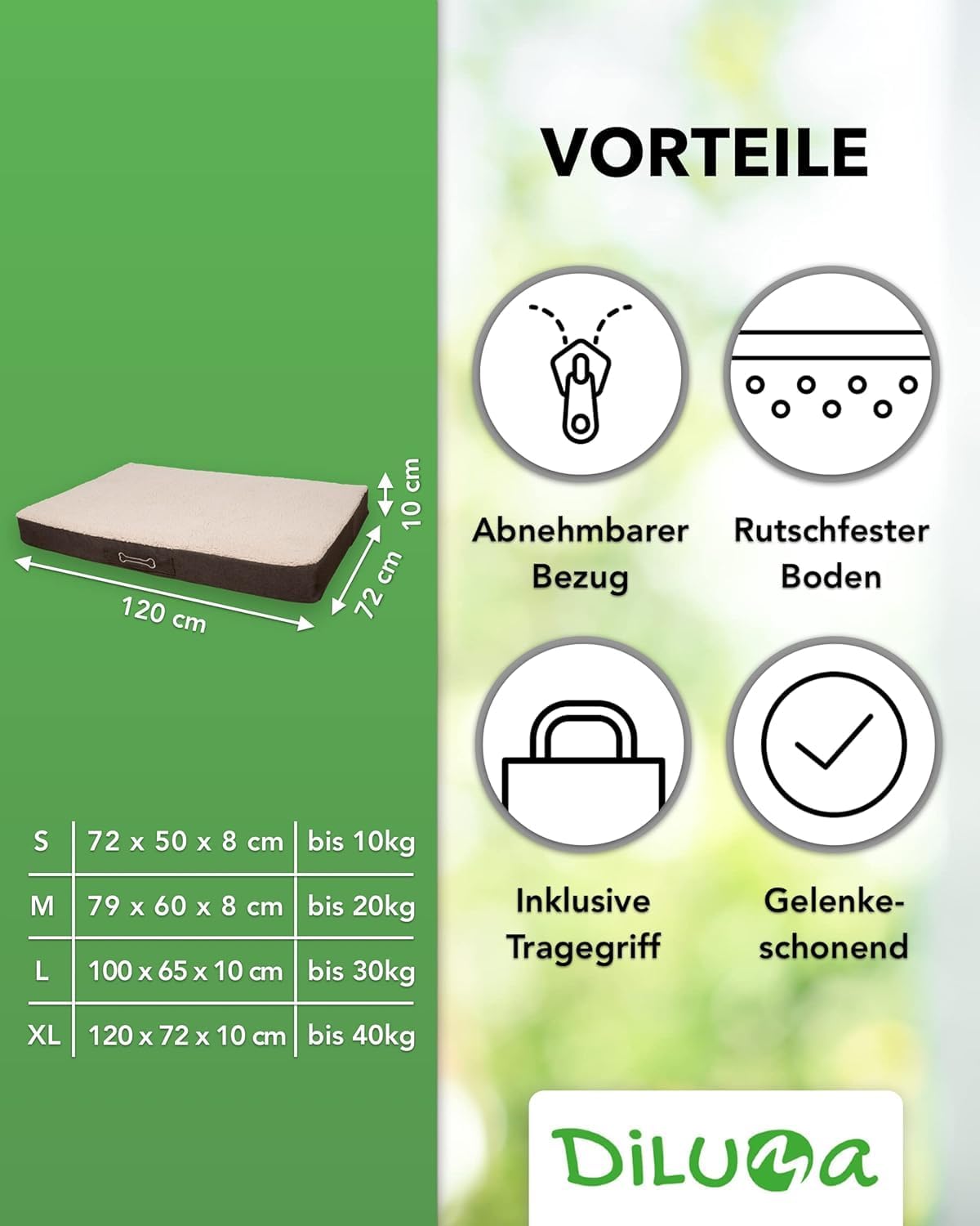 BENJI orthopädisch Hundebett