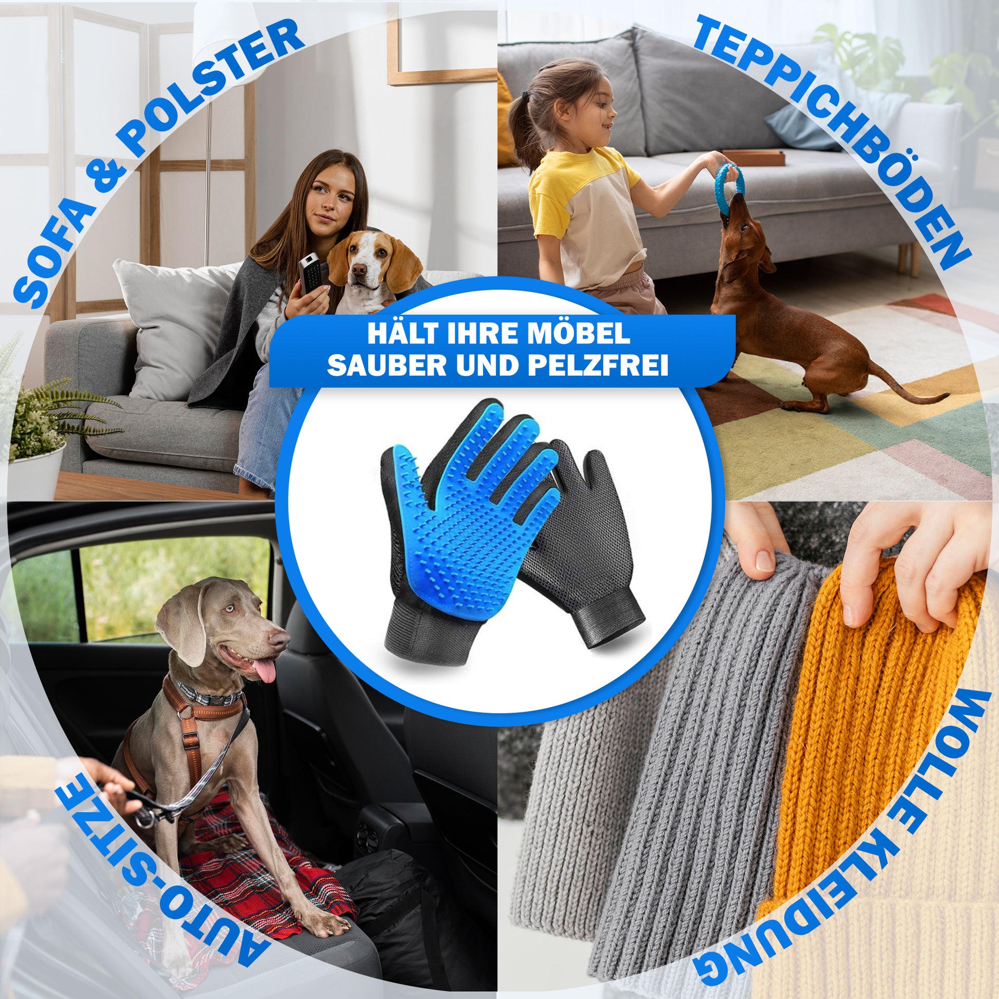 handschuh sofa Massagehandschuh für Tiere Hund, Katze & Pferd – Fellpflegehandschuh p – petsation
