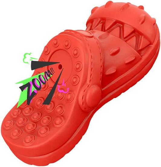 Kauspielzeug Schuh für Hunde – Kauspielzeug aus Naturgummi - Rot