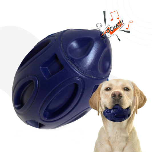 Hundespielzeug Kauspielzeug – Hundeball aus Naturkautschuk – Blau