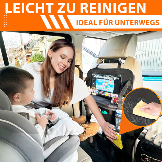PETSATION Autositz Organizer für Kinder – Praktischer Auto Organizer mit Tisch, Tablethalterung & Viel Stauraum – Ideal für lange Fahrten, Mehr Ordnung, Schutz der Rücksitzlehne, Perfekt für Reisen mit Kindern 1 Stück